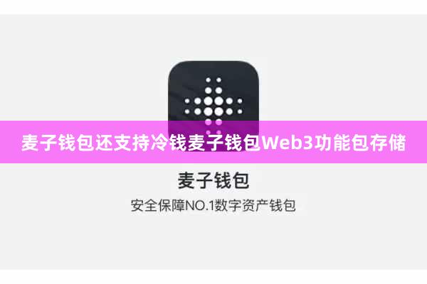 麦子钱包还支持冷钱麦子钱包Web3功能包存储