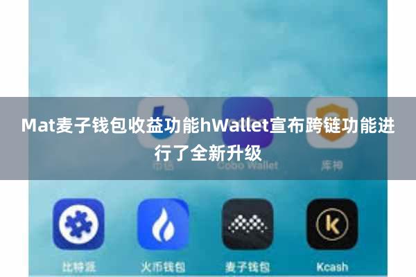 Mat麦子钱包收益功能hWallet宣布跨链功能进行了全新升级