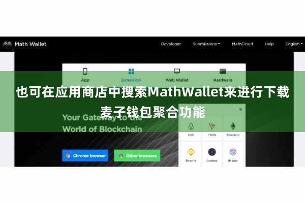 也可在应用商店中搜索MathWallet来进行下载麦子钱包聚合功能