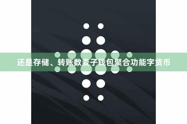 还是存储、转账数麦子钱包聚合功能字货币