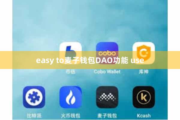 easy to麦子钱包DAO功能 use